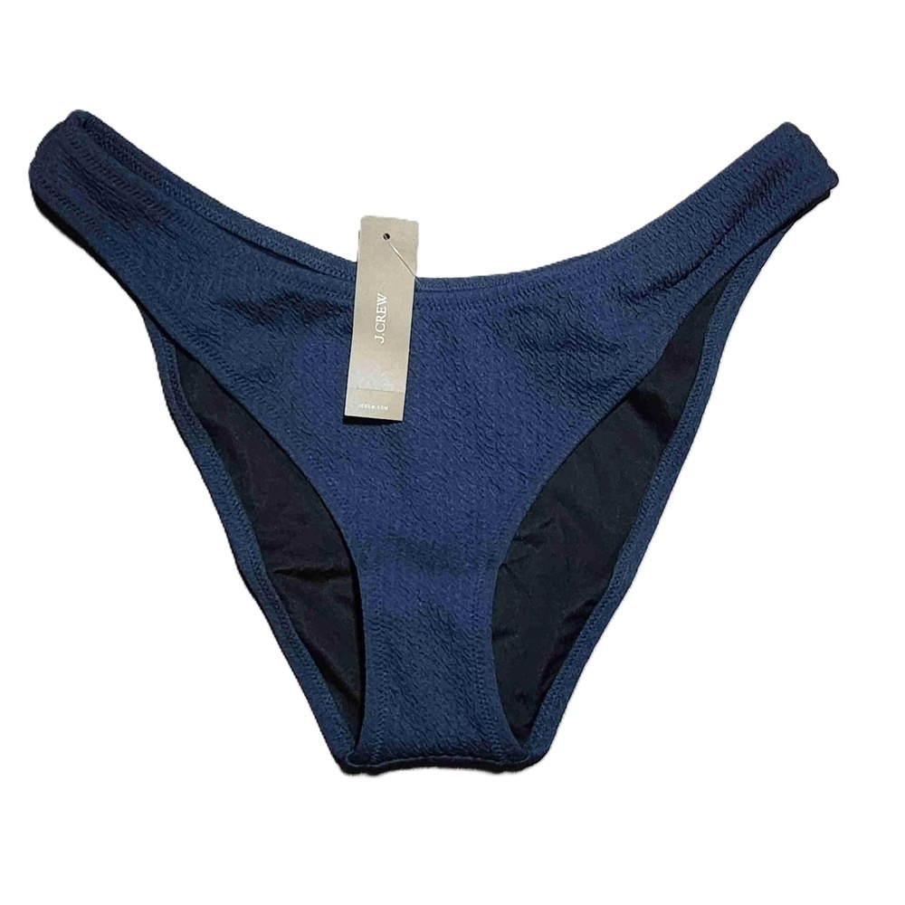 J Crew Navy Blue Bikini Bottoms Medium